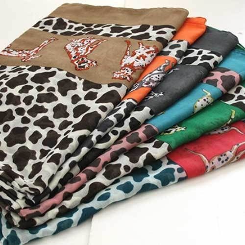 A531 dalmatian dog pet animal printed SCARF BIG SIZE New shaw soft 