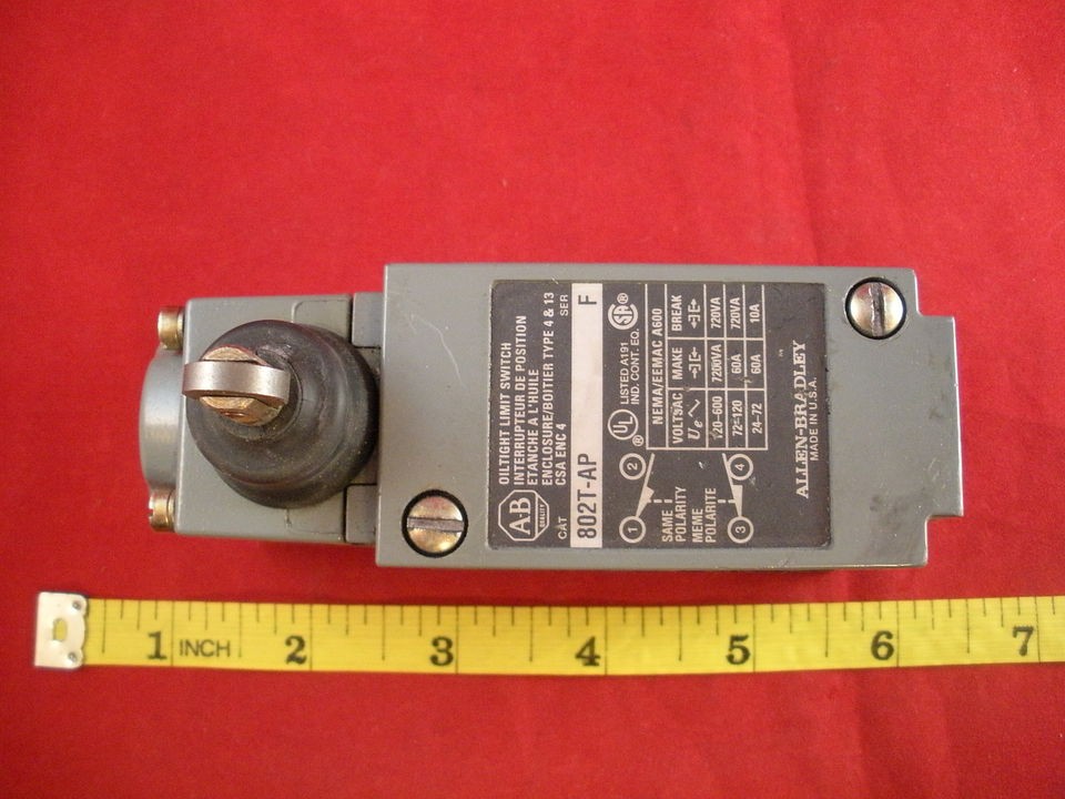 Allen Bradley 802T AP Limit Switch Ser F 40146 017 64 Operator Head w 