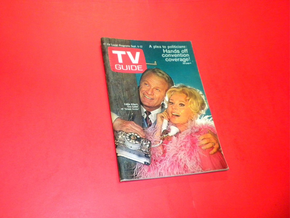 TV GUIDE magazine 1969 September 6 12 GREEN ACRES vintage TV 