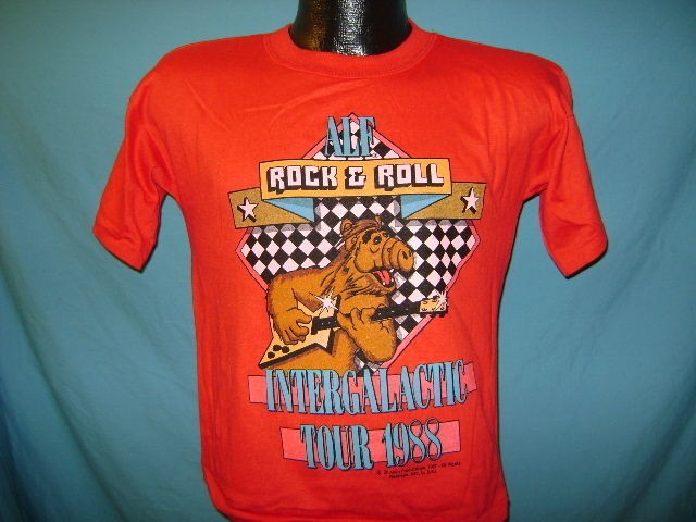 vintage NEW NOS ALF 80S TV INTERGALACTIC TOUR t shirt S