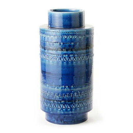 ALDO LONDI BITOSSI VASE   raymor zauli fantoni sottsass rimini blu 