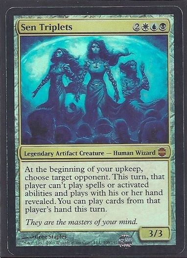 MTG Alara Reborn Sen Triplets FOIL Slight Play x1