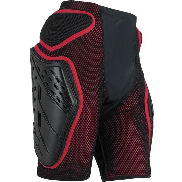 NEW ALPINESTARS BIONIC FREERIDE MX DIRT BIKE PROTECTION SHORTS BLK/RED 