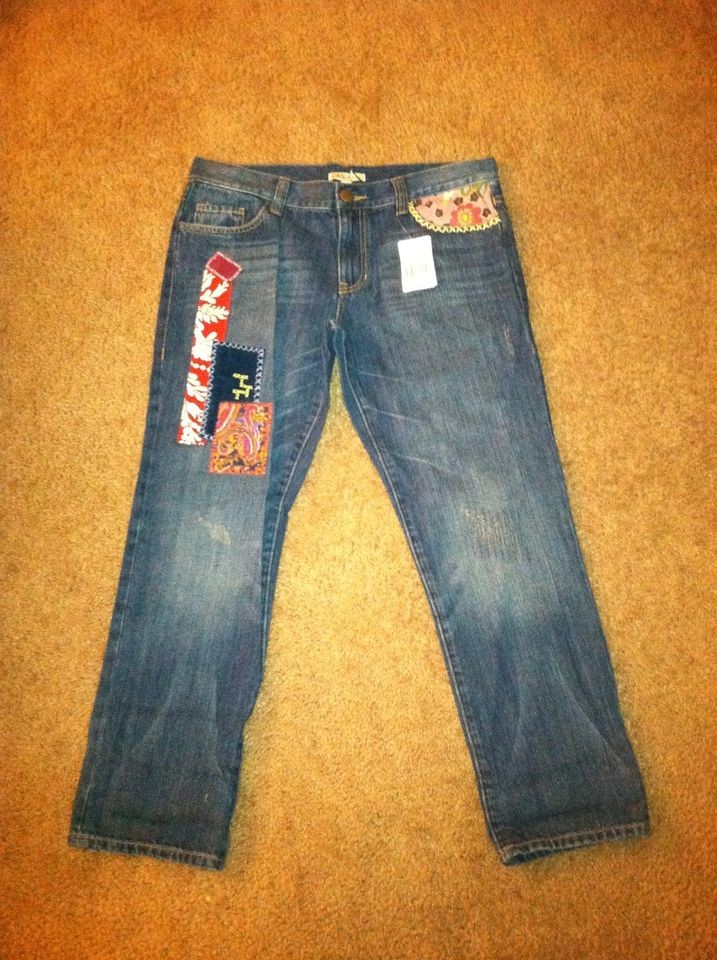 CAbi 887 Jeans Boyfriend Patchwork Sz 2/6/8/10/12/16 Spring 2010 BRAND 