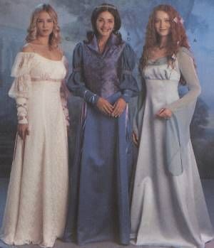   FANTASY LOTR ARWEN EOWYN GALADRIEL STYLE DRESSES SEWING PATTERN 14 20