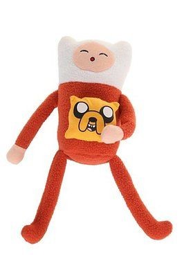 Adventure Time Plush Finn in Pajamas with Jake Pillow