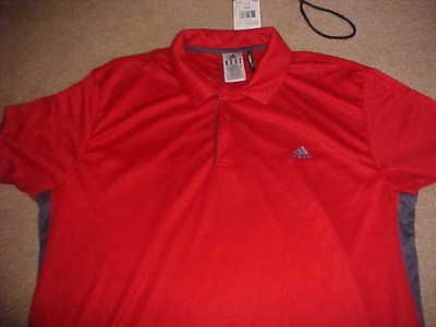 ADIDAS CLIMALITE GALAXY POLO GOLF TENNIS SHIRT NEW SIZE XXL 2XL