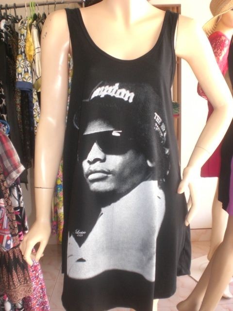 Easy E NWA N.W.A Compton LADIES T SHIRT MINI DRESS TANK VEST TOP 