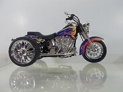   HARLEY DAVIDSON 100% HOT WHEELS SOFTAIL 110 SCALE TRIKE PURPLE 4U