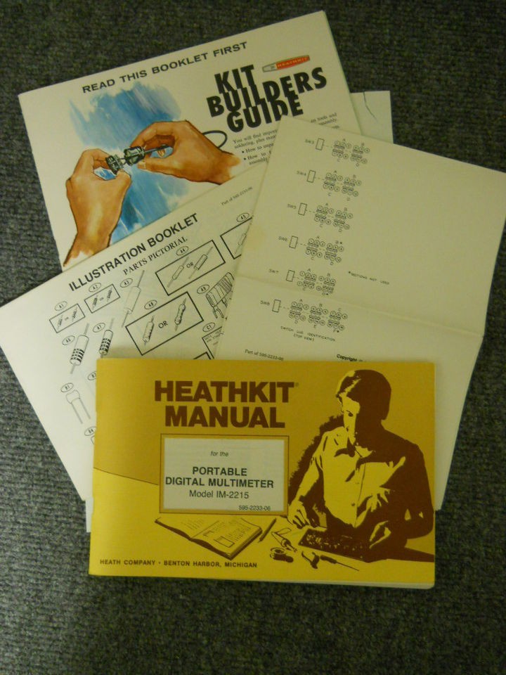 HeathKit Manual Portable Digital Multimeter Model IM 2215 Assembly 