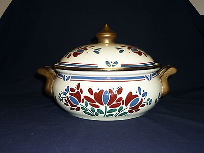 WOW NM ASTA PORCELAIN VINTAGE 1 1/2 QUART SAUCEPAN COOKWARE W GERMANY 