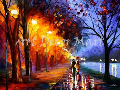 Rainy Night Walk   CANVAS OR PRINT WALL ART