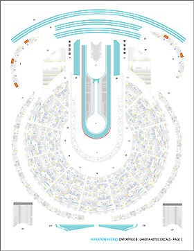 Aztec Decals Star Trek Enterprise 1701 B 1/1000 scale