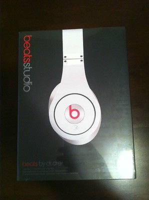 2012 Monster Beats by Dr. Dre Studio Headband Headphones   White