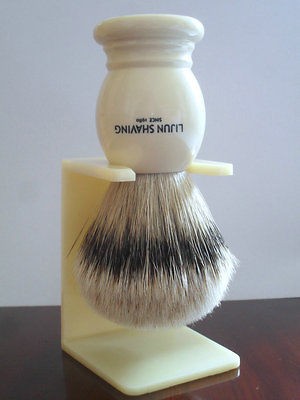 LIJUN SHAVING/24mm Luxury Silvertip Badger Shaving Brush/Denver Faux 