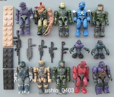   Mega Bloks Halo Figure Master EliteSpartan Marine Grunts Arbiter NK84