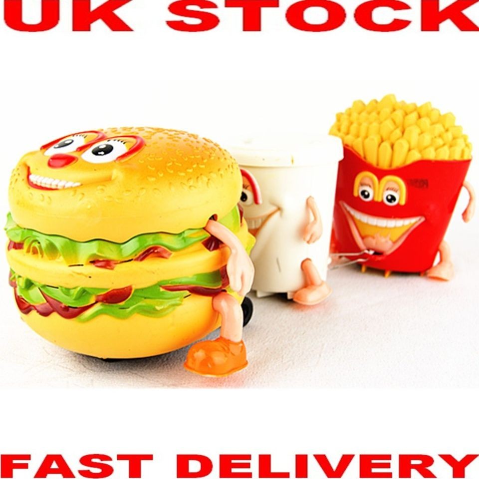 NEW Childrens Flashing Lights McDonalds Burger Drink Chip Train Sound 