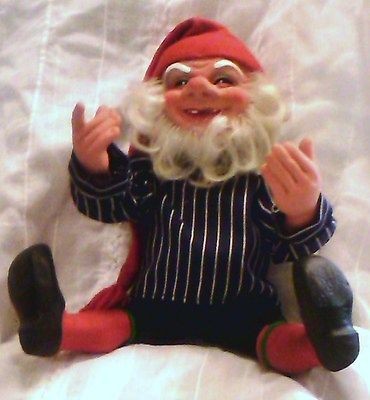 Vintage Arne Hasle Gnome Troll Elf Nisse Doll Norge Norway Latex 14 