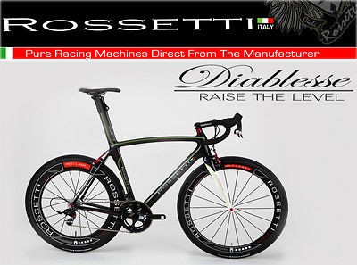 Rossetti Diablesse Black 52cm  Sram Red Black  Carbon Wheels