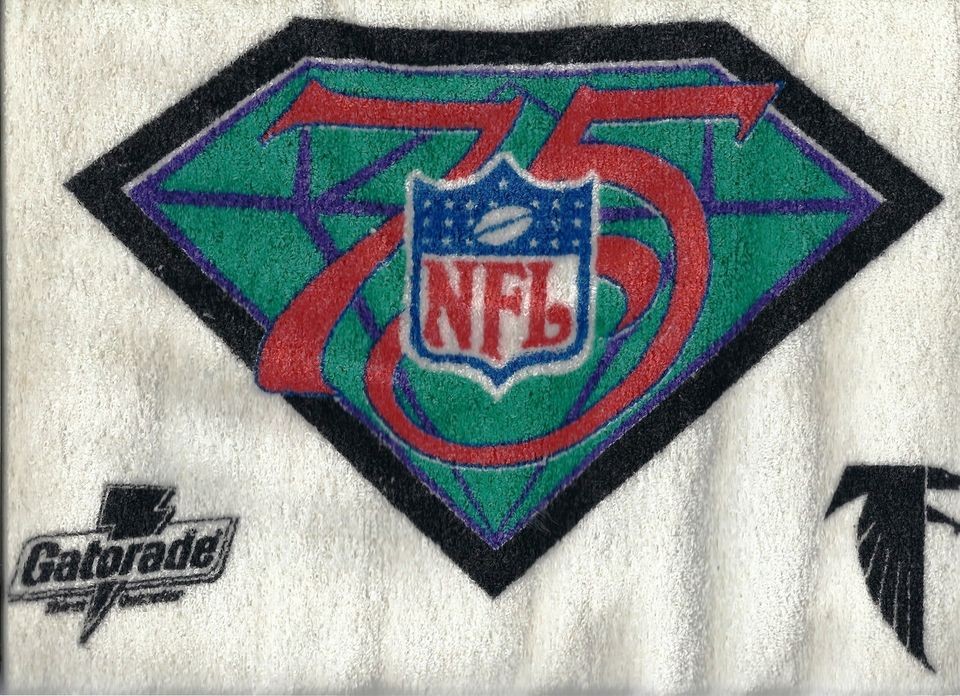 ATLANTA FALCONS NFL 75TH ANNIVERSARY COLLECTORS TOWEL FROM GATORADE