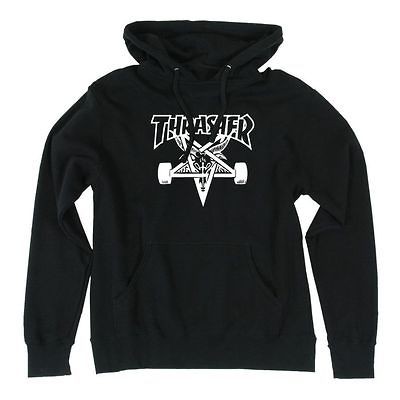 Thrasher SKATE GOAT Pullover Skateboard Hoodie BLACK XL