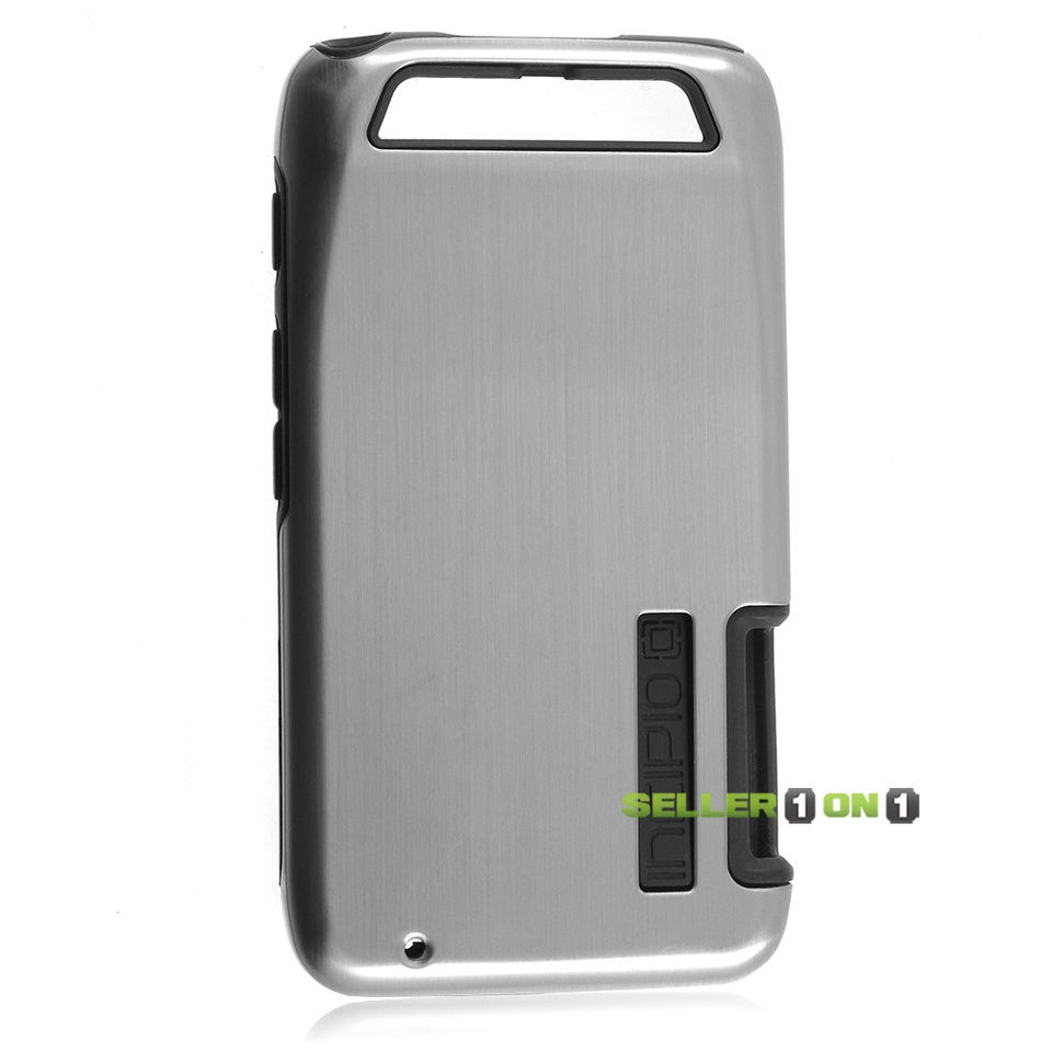   SILICRYLIC DualPro SHINE Case Cover For Motorola ATRIX HD Black Silver
