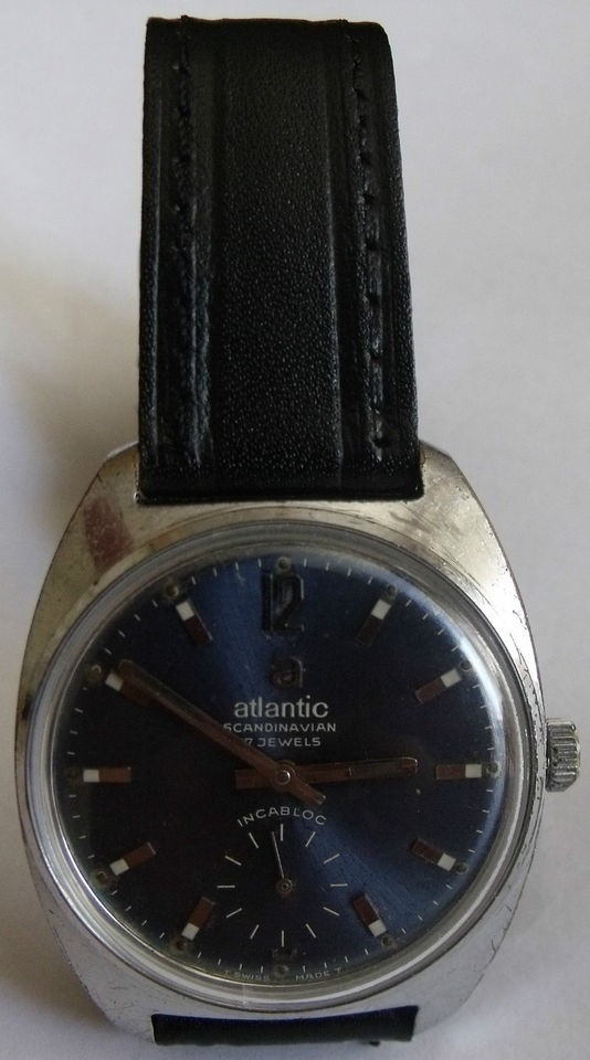 VINTAGE ATLANTIC SCANDINAVIAN  17J SWISS WRIST WATCH MEN,S