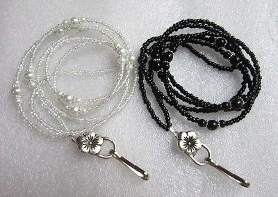 eyeglass lanyard necklace holder New Pearl Eyeglass Keeper 27 in 8mm 