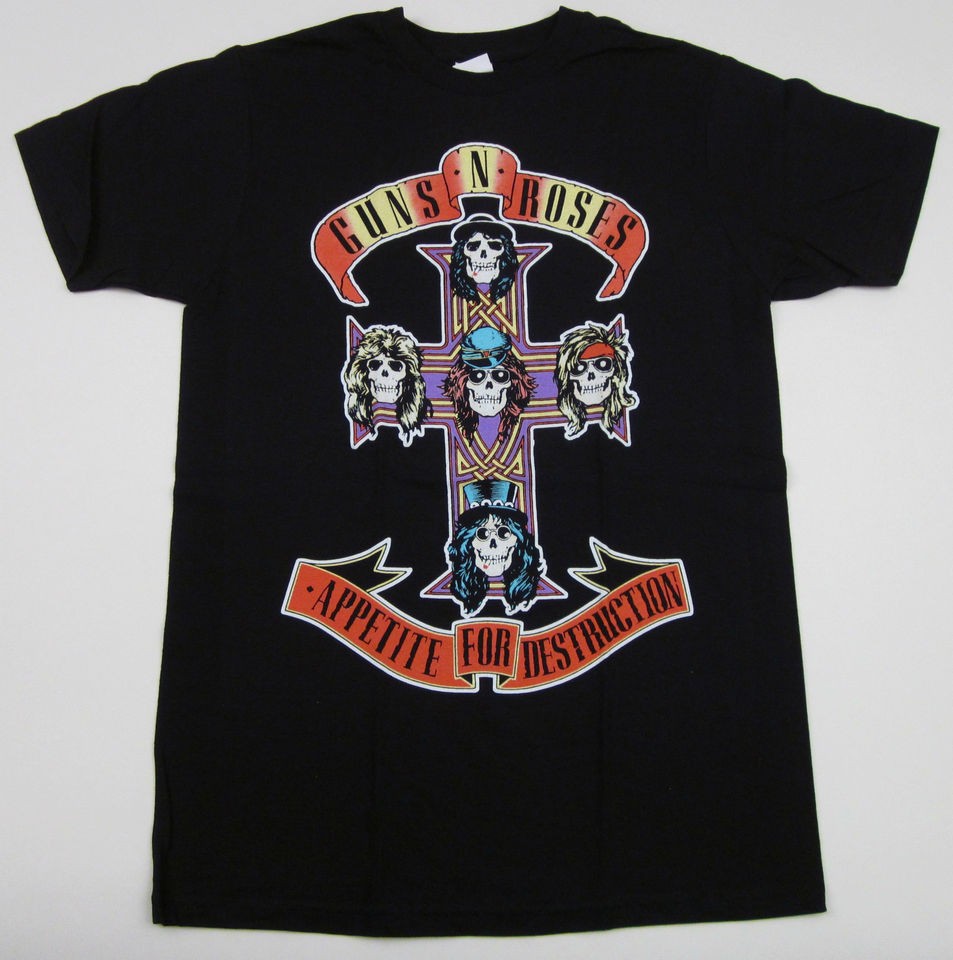 GUNS N ROSES T shirt Appetite For Destruction Mens Adult Tee S,M,L,XL 