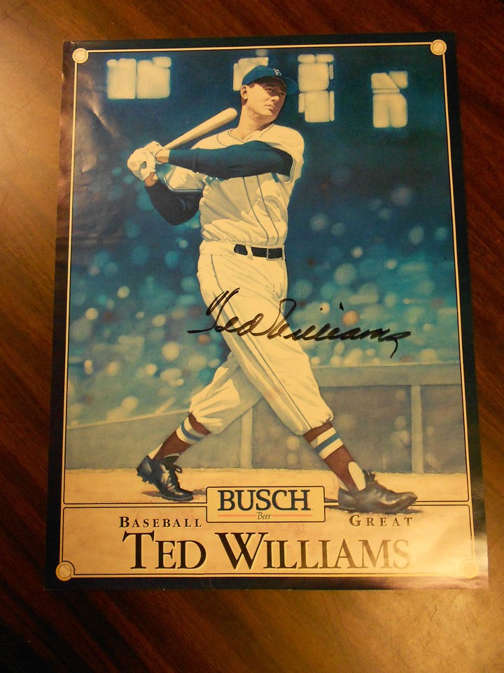 ted williams in Lithographs, Posters & Prints