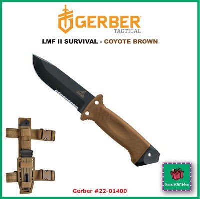   KNIFE  COYOTE BROWN_WITH BALLISTIC NYLON SHEATH_GERBER #22 01400