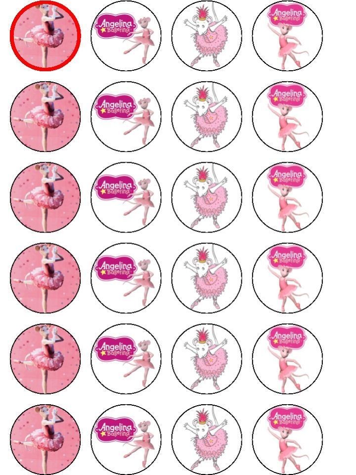 Ballet Cupcake toppers   Ballerina Cake Toppers   Personalised   Dance 