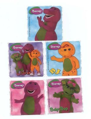 10 LARGE STICKERS~BARNE​Y~DINOSAUR~PAR​TY FAVORS