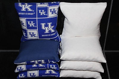 KENTUCKY UNV. 8 CORNHOLE BEAN BAGS GAME BAGGO HANDMADE