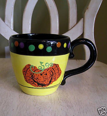 Cracker Barrel Lg Trick or Treat Halloween Coffee Mug