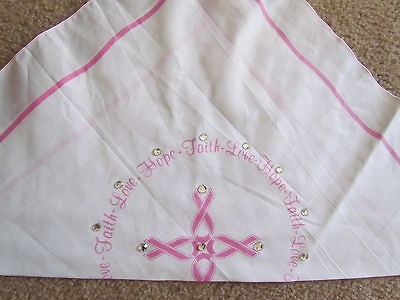 Bandana ~ Breast Cancer ~ Motorcycle Rhinestone Bandana BLING