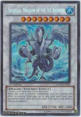 Trishula, Dragon of the Ice Barrier NM 1st Ed Yu Gi Oh HA04 060 Hidden 