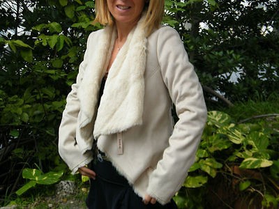 bebe fur jacket in Clothing, 