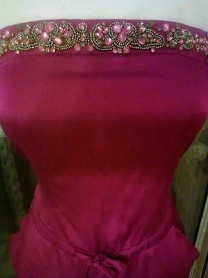 NWT BEBE EMBELLISHED STRAPLESS JUMPSUIT SZ 6