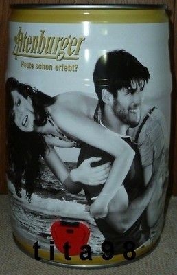   SEXY WOMAN & MAN at BEACH 5 liter BEER gallon gallons keg CAN