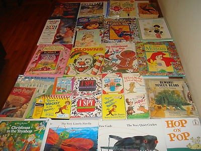 HUGE LOT OF 30 RARE ANTIQUE & VINTAGE &COLLECTIBLE CHILDREN BOOKS 