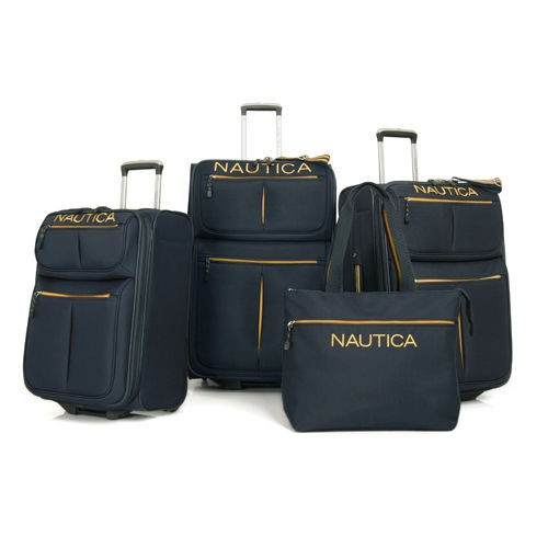 NAUTICA MARITIME II EXPANDABLE 4 PC LUGGAGE SET $880 VALUE   3 COLORS 