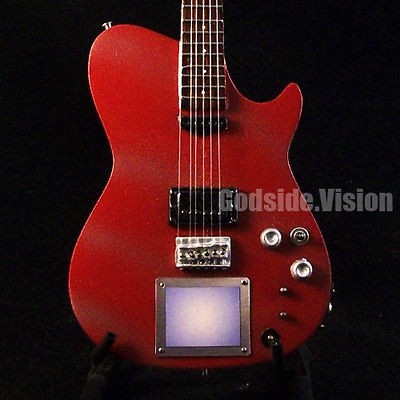 MINIATURE GUITARS MATT BELLAMY MANSON RED GLITTER CUSTOM MUSE *FREE 