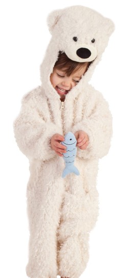 Kids Toddler Boys Girls Polar Bear Halloween Costume