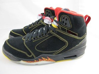 NEW MENS JORDAN SIXTY PLUS 364806 071 BLACK/VARSITY MAIZE VRSTY RED