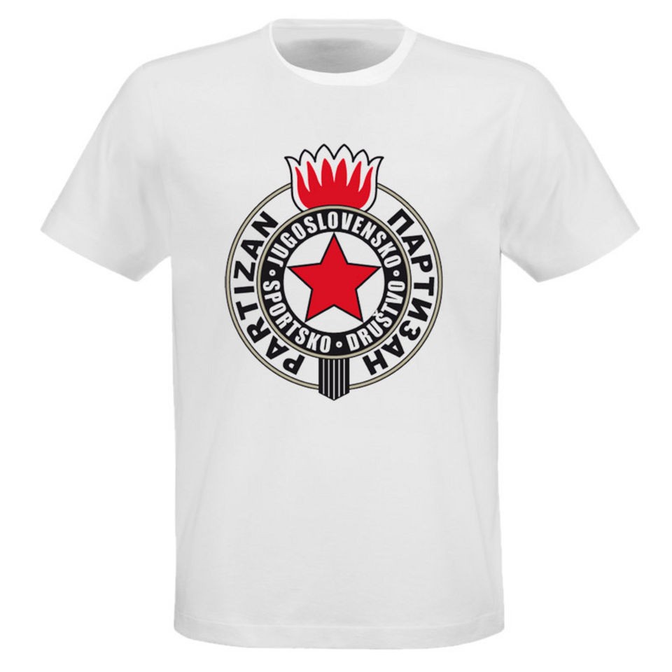 Partizan Belgrade Serbia Soccer Logo T Shirt