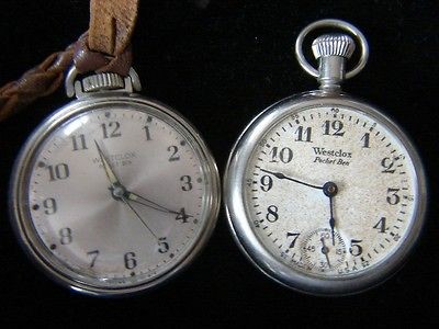 Two Old Westclox Pocket Ben Pocket Watches