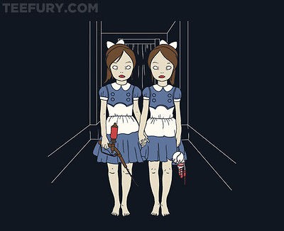 Teefury Come Play With Us, Daddy Shining & Bioshock mashup T Shirt 