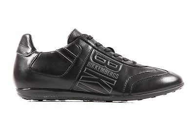 BIKKEMBERGS MENS SHOES LEATHER TRAINERS SNEAKERS BKE101952 BLACK