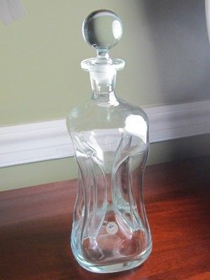 KASTRUP  HOLMEGAARD JACOB BING KLUK KLUK 13 1/4 PINCHED DECANTER 